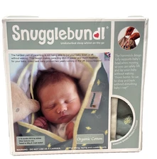 Snugglebundl Organic Cotton Baby Lift Blanket Haze Newborn Support Travel