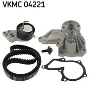 SKF Wasserpumpe + Zahnriemensatz Zahnriemen-Set Vkmc 04221