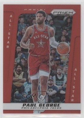 2024-25 Panini Prizm Deca All-Star Red Prizm 144/199 Paul George #260 5y7