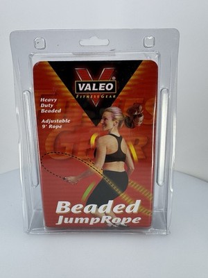 Valeo Beaded Jump Rope Adjustable 9-Foot Length