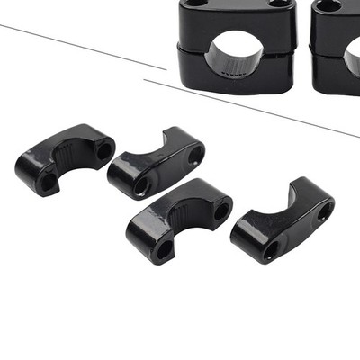2x Black 22mm 7/8'' Motor HandleBar Mount Clamp Riser Adapter Dirt Pit Bike ATV