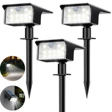 Solar Spot Lights Outdoor 3 Pack/62 LED Solar Motion Sensor Lights Outdoor Wa