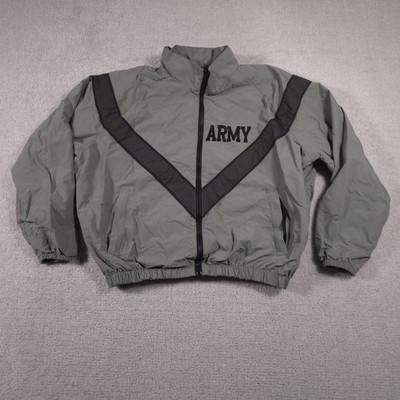 Army IPFU Jacket Mens Medium Regular Full Zip Windbreaker Military
