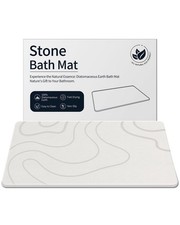 Stone Bath Mat Diatomaceous Earth Shower Mat Non-Slip Super Absorbent Diatomite