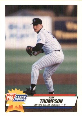 Mark Thompson 1993 Fleer ProCards #2893 RC Central Valley Rockies *AutographDen*
