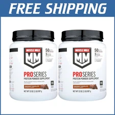 2 Pack Muscle Mlk Pro Series 50 Chocolate Protein Powder for Energy & Recovery
