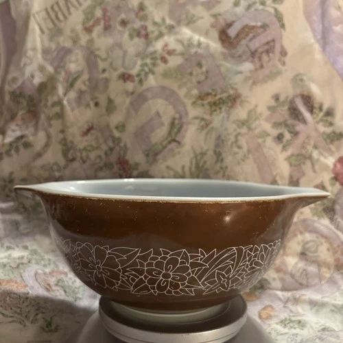 Vintage Pyrex Woodland 442 Brown Cinderella Mixing Nesting Bowl 1.5 L