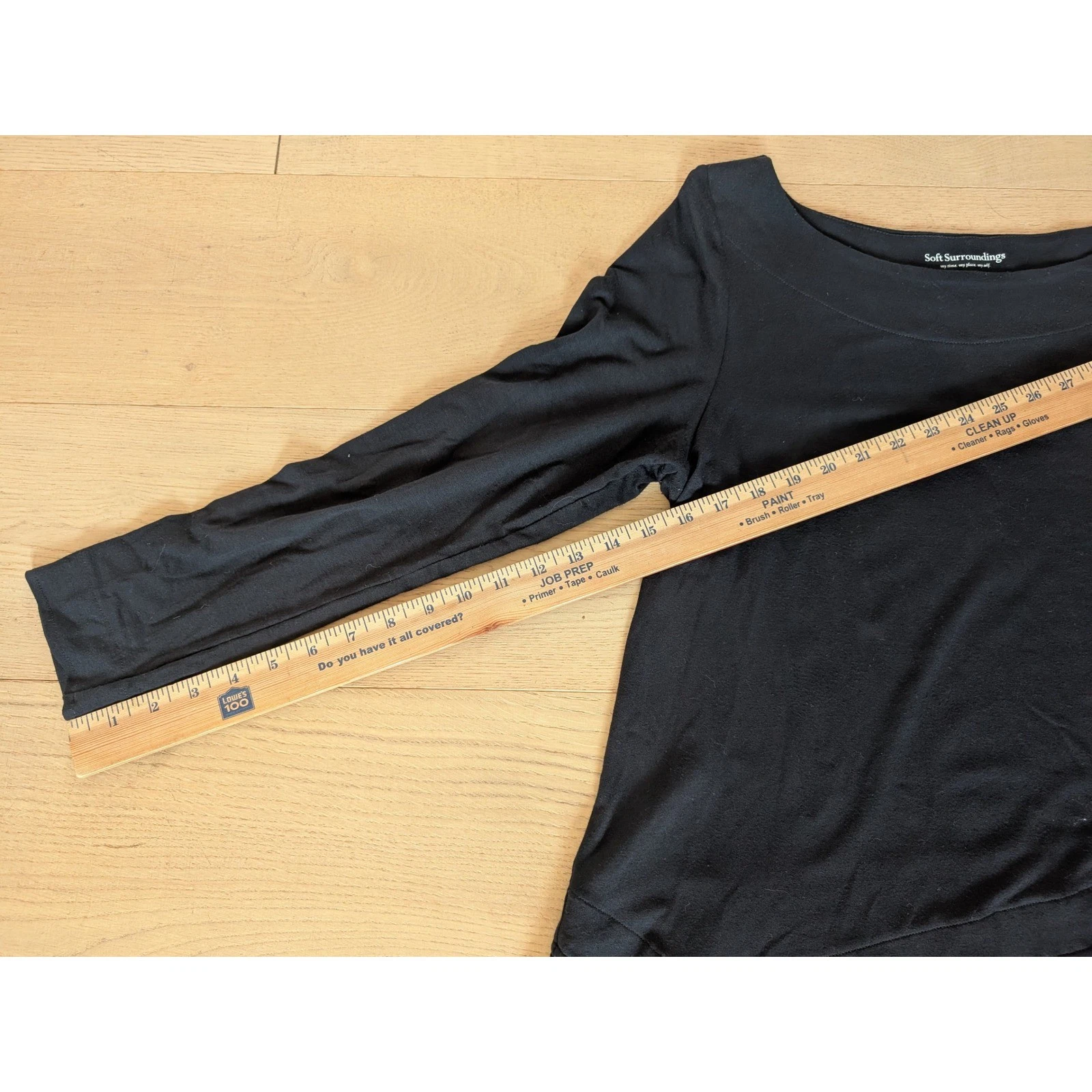 VETEMENTS Abito tunica plissettato morbido perimetro manica lunga nero orlo asimmetrico medio