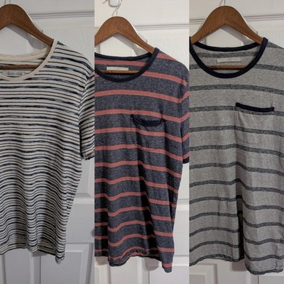 Outerknown Mens Shirts Lot Of 3 Short Sleeve Top Size Medium Organic Cotton Hemp