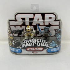 Star Wars Galactic Heroes Commander Bly & Aayla Secura Figure 2 Pack New