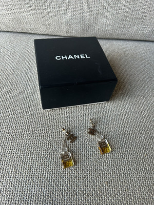 Chanel Parfum Flakon Ohrringe 