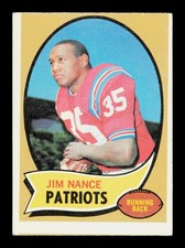 1970 Topps #60 Jim Nance Boston Patriots VG