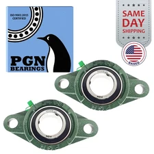 (2) UCFL206-20 Solid Base Pillow Block Flange Mounted Bearing 1-1/4" Bore 2 Bolt