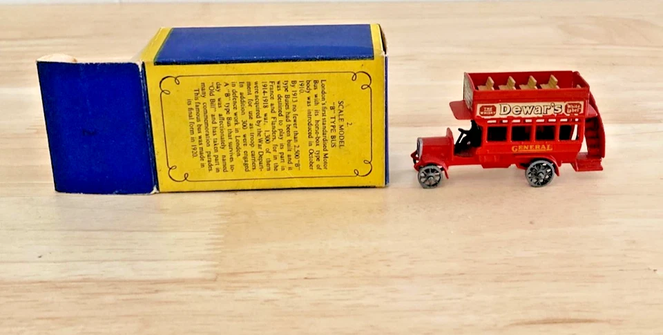 Matchbox Models of Yesteryear B Type Bus 1912 - 1920 No. 2 England c 1957 - Image 3 of 4