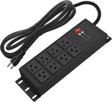 Heavy Duty 20A Power Strip with 8 Outlets 25FT Extension Cord