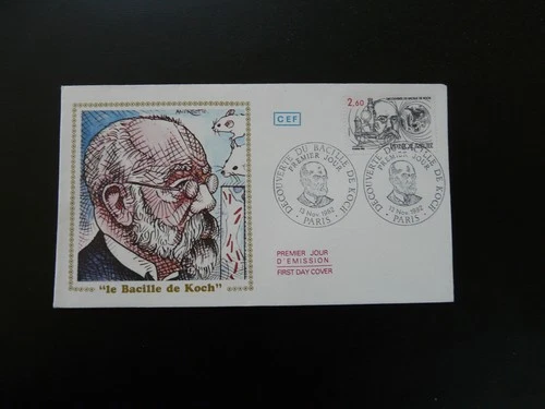 FDC France 1982 Doctor Robert Koch medecine Nobel prize (1)