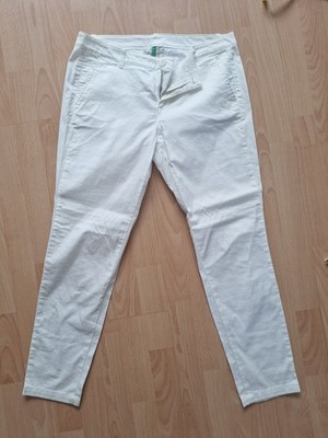 Weiße Benetton Hose Größe 38, Neu