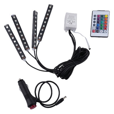 Auto Innen LED Lichtleiste Auto Atmosphäre Lampe 36 LED Farben Innenleuchten Neu