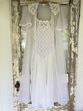 Vintage Nightgown slip With Robe Nylon