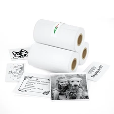 Best iDPRT Mini Thermal Sticker Paper - 57x29mm, 3.5m/Roll for Instant Cameras