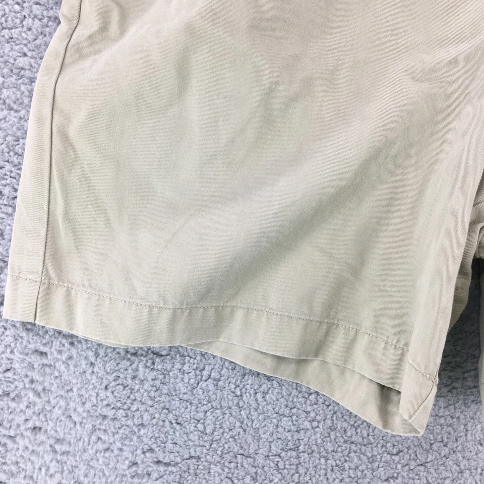 Eddie Bauer Cargo Shorts Womens 10 Khaki High Rise Flat Front Zip Fly Cotton - Image 3 of 4