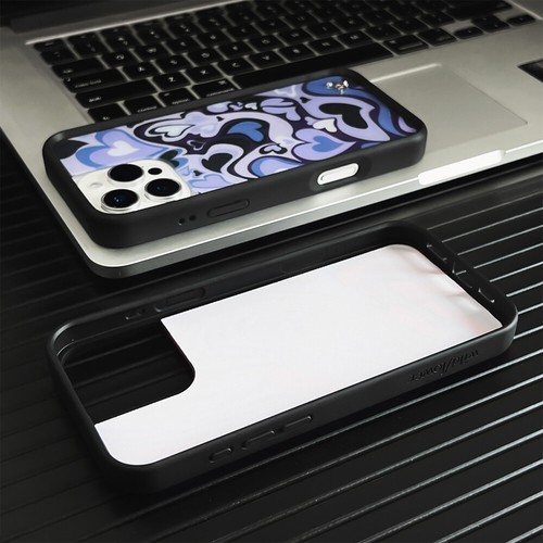 Custodia cuore psichedelico per iPhone 16 Pro Max 15 14 13 12 Pro Trippy Groovy Cover - Foto 8 di 15