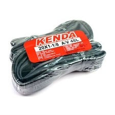 KENDA 20x1-1/8 48mm L A/V Schrader/American Folding Bike Inner Tubes - 2 pcs