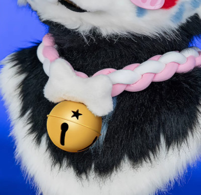 Fursuit Long Haired Husky Fox Mascot Party Halloween Fur Role-playing Collar