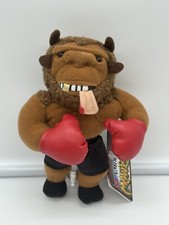 Infamous Meanies Mike Bison 7" Plush With Tags Idea Factory 1997