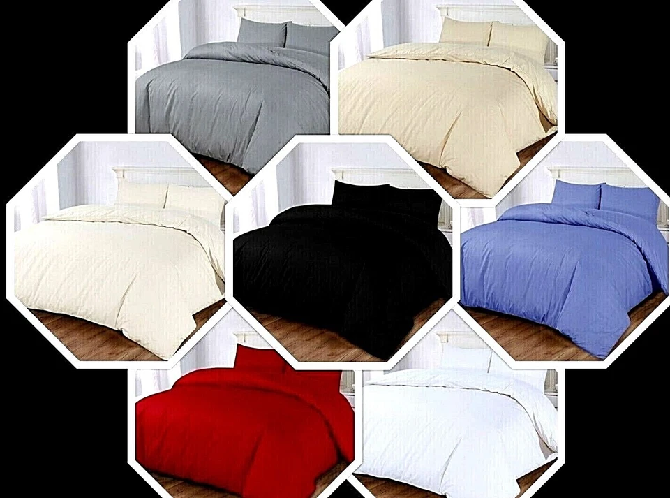 300 THREAD COUNT EGYPTIAN COTTON DUVET COVER QUILT PILLOW SET BEDDING SET
