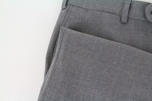 SUITSUPPLY Brescia Men Trousers UK36R Grey Pure Wool Pleated Front Classic - Picture 10 of 11
