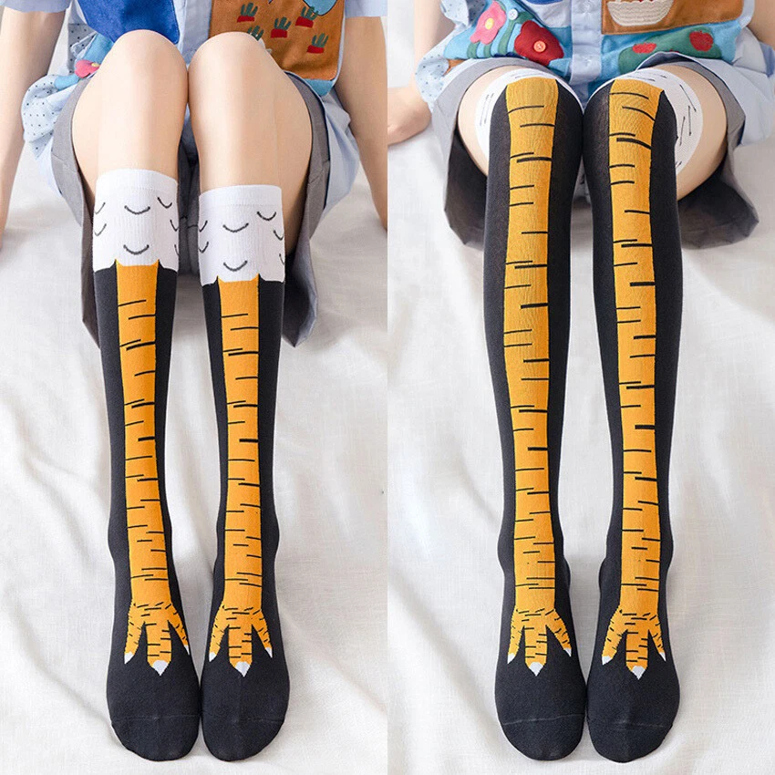 Funny Socks Chicken Leg Animal Legs Knee Fitness Novelty Women Men