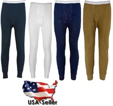 Indera Mens Regular & Big ICEtex Dual Face Fleeced Thermal Long John Pant