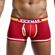 Sexy calzoncillos boxer de malla transpirable JOCKMAIL para hombre