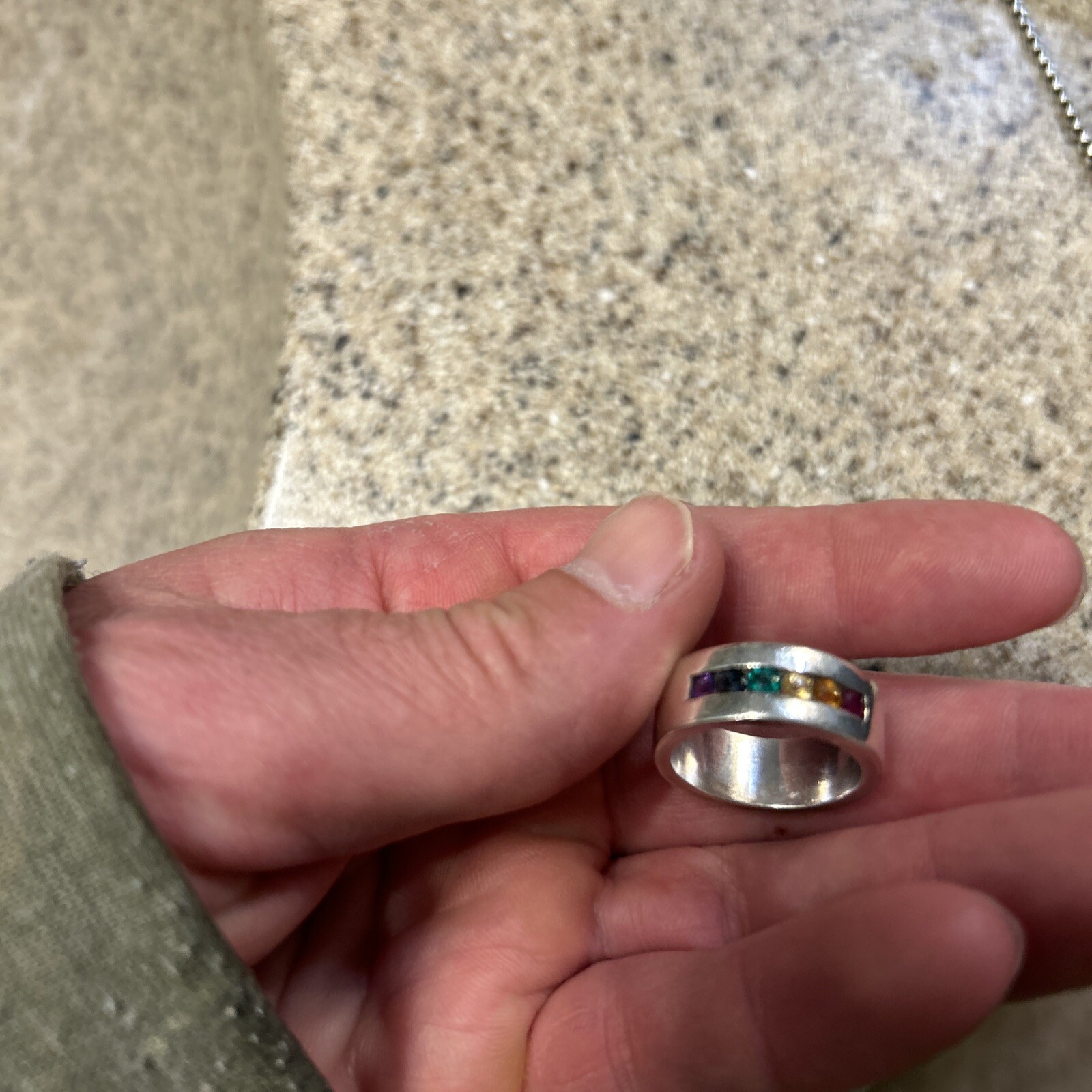 925 Silver Rainbow Ruby Emerald Citrine Sapphire … - image 10