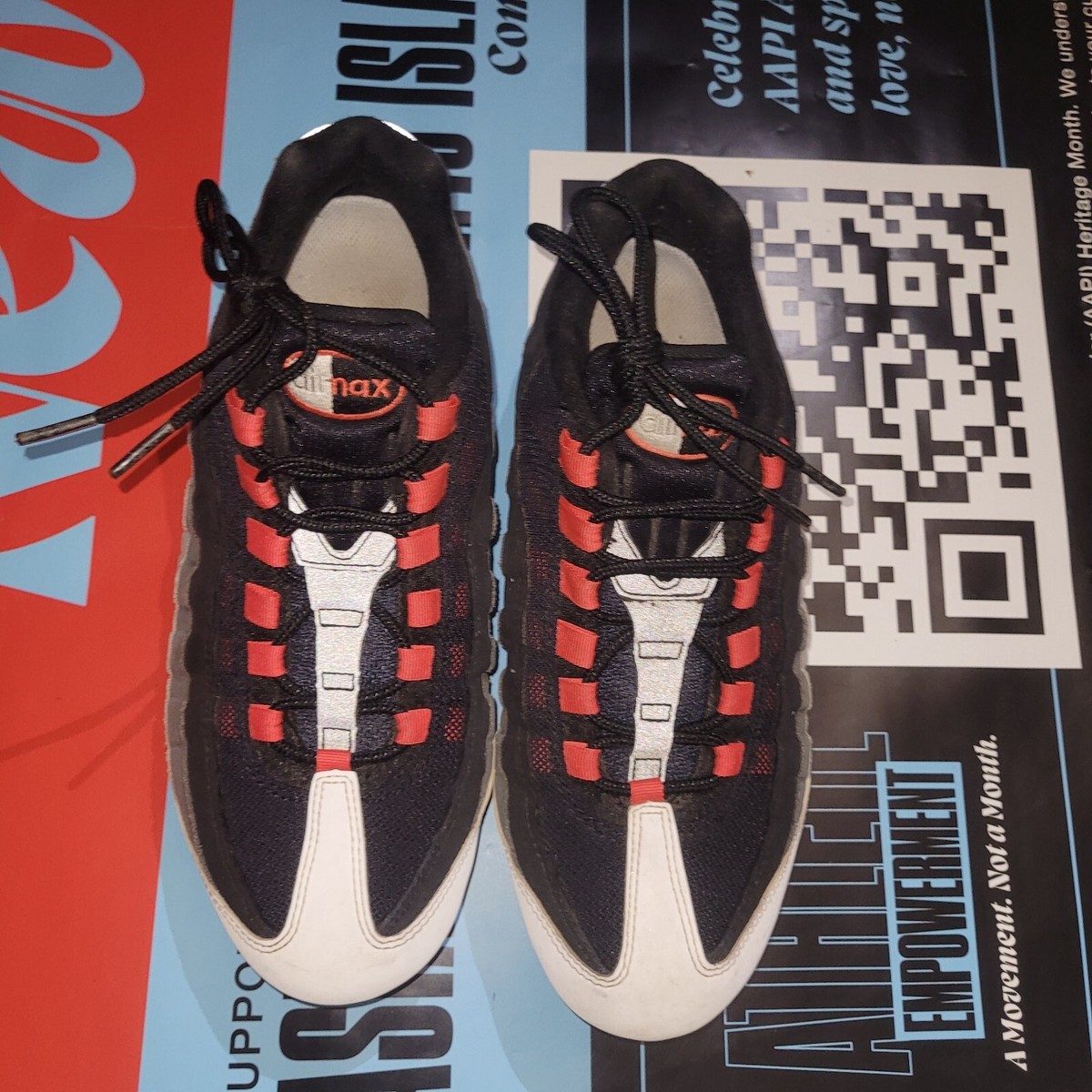 Nike Vapormax 95 OG Comet Hot Red Granite Running Shoes  display picture 3