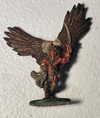 Vtg Grenadier Models Winged Warrior Angel #2 Dungeons & Dragons D&D Painted 