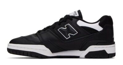 NEW BALANCE 25cm 黒　BB550SV1 ほぼ未使用 NIB New Balance 550 Men's Black White Leather Sneakers Mens