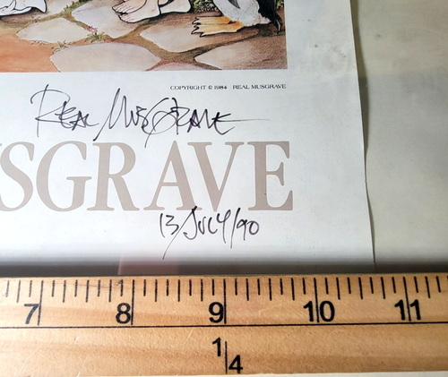 Beautiful Signed print poster roll, Real Musgrave A Very Modest Ivory Tower. - Picture 4 of 5