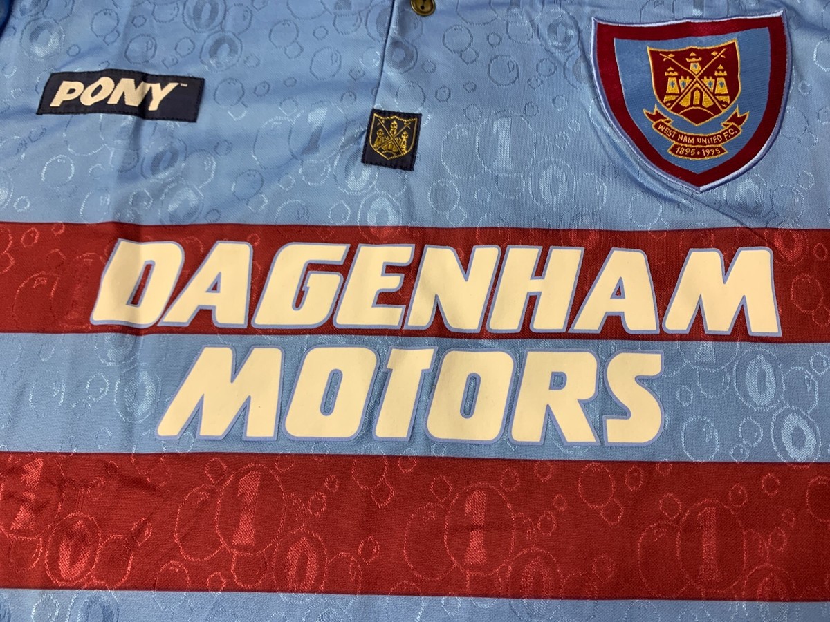 ウェア Westham United 1995/97 Away L/S Uniform WEST HAM UNITED 1995 1996 1997 AWAY FOOTBALL SHIRT SOCCER