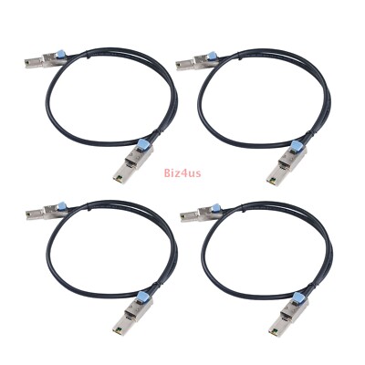 4X 6G External Cable 26Pin SAS to SAS Cable SFF-8088 to SFF-8088 3.3FT For DELL