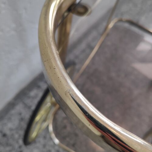 Servierwagen Mid Century Teewagen Vintage Goldfarben Barwagen Rauchglas Retro - Bild 6 von 18