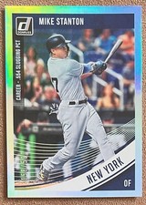 Mike Stanton 2018 Donruss Career Stat Line Photo Variation #143 /500 Yankees SP