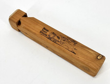 Texas Train Whistle Square Wooden 4 Blow Hole Locomotive Whistle Vintage