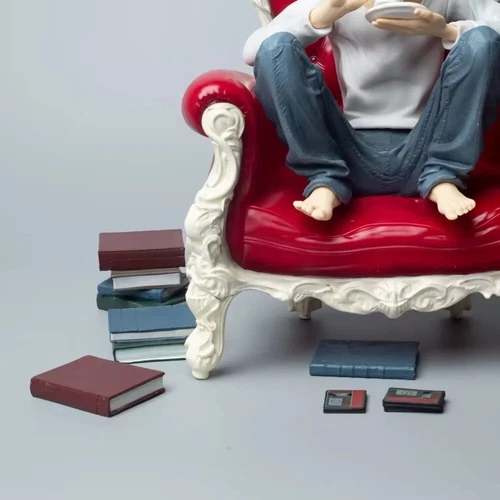 Anime DEATH NOTE L·Lawliet Action Figures PVC Sitting Posture Model Toy Statues - Picture 7 of 9