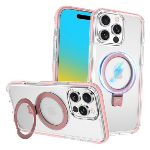 Magnetic Ring for Case[Compatible with Magsafe],Lure Series iPhone 16 Pro Pink