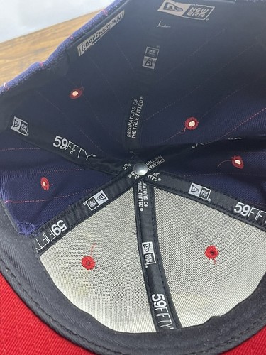New Era 59 FIFTY Cooperstown 7 5/8 FItted California Angels Baseball Cap Striped - Picture 12 of 12