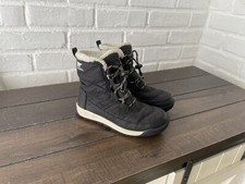 Sorel Whitney II Short Waterproof Insulated Winter Warm Boots Black Sz 1 Youth
