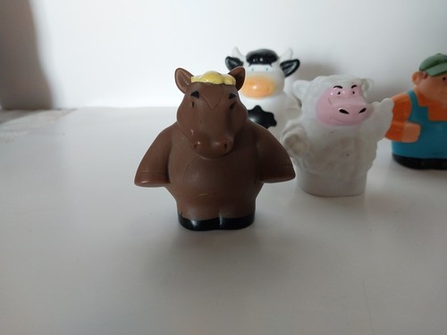 Fisher Price Little People Tomy John Deere Sheep 2 X Horse 2 X Farmer Cow Pig - Bild 2 von 8