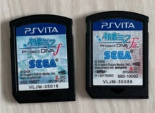 PS Vita Hatsune Miku Project Diva f  & F 2nd set Japanese game Cartridge only